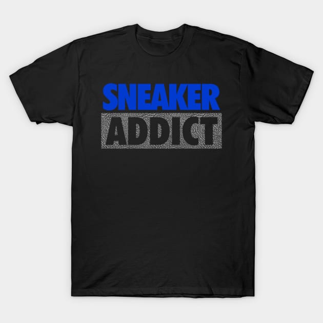 Sneaker Addict Sports Blue T-Shirt by Tee4daily